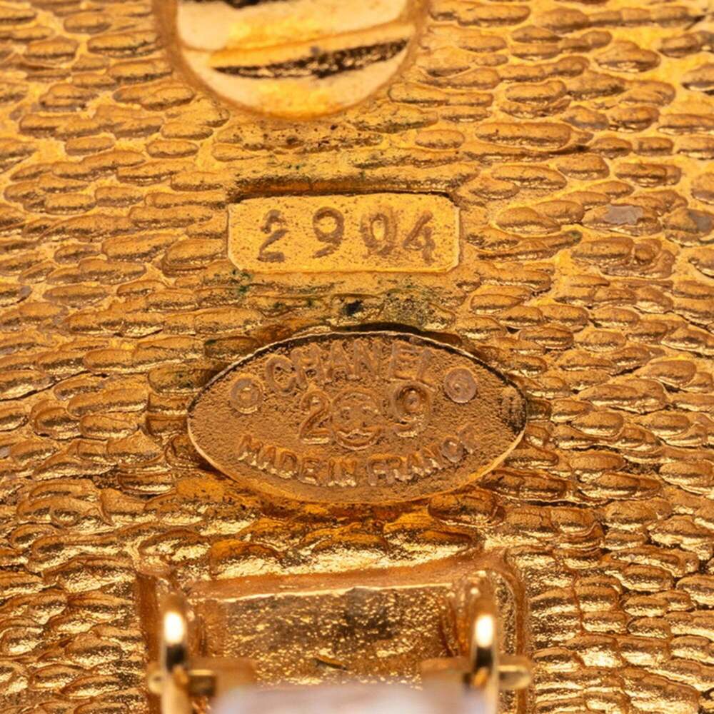 CHANEL Gold Logo Earrings - Picture 3 of 3